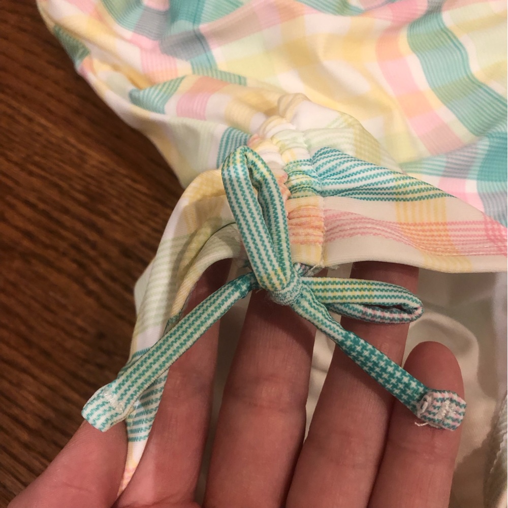 NWOT Old Navy Plaid Swimsuit 6-7 Years - Picture 3 of 9